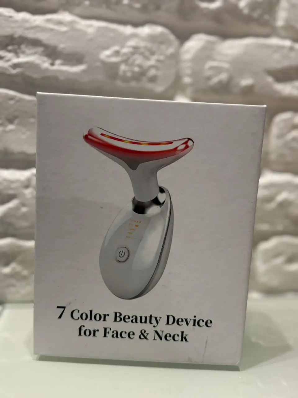 7-Color LED Face & Neck Massager — Skin Tightening & Anti-Aging Device