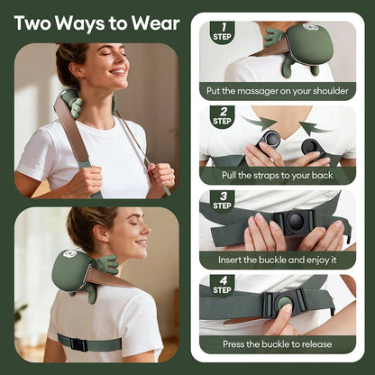 4D Neck & Shoulder Massager — Deep Kneading with Heat