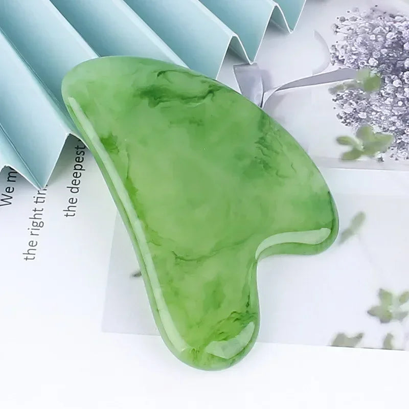 Gua Sha Beeswax Face Massager — Sculpting & Lymphatic Drainage Tool
