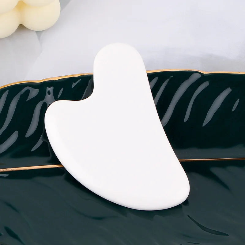 Gua Sha Beeswax Face Massager — Sculpting & Lymphatic Drainage Tool