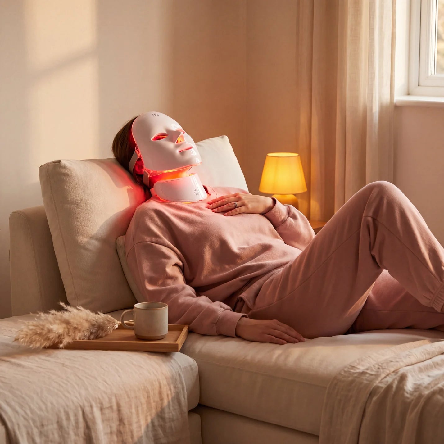 Innera™ SkinRevive Pro — Red Light LED Face & Neck Therapy Mask