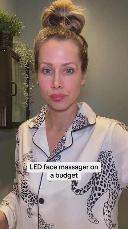 7-Color LED Face & Neck Massager — Skin Tightening & Anti-Aging Device